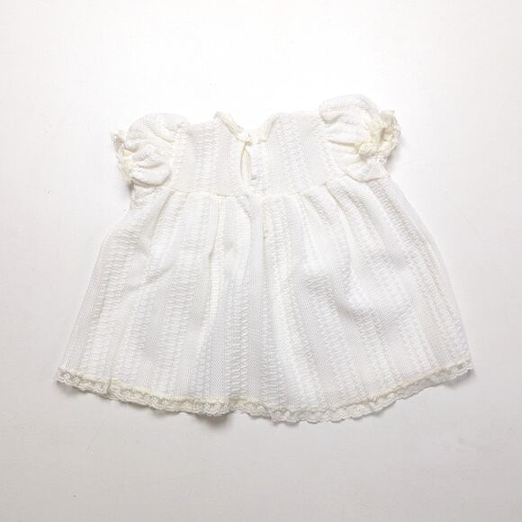 Vintage Madonna Dress Baby Girls Size 6m Sweater Ivory - Picture 3 of 5